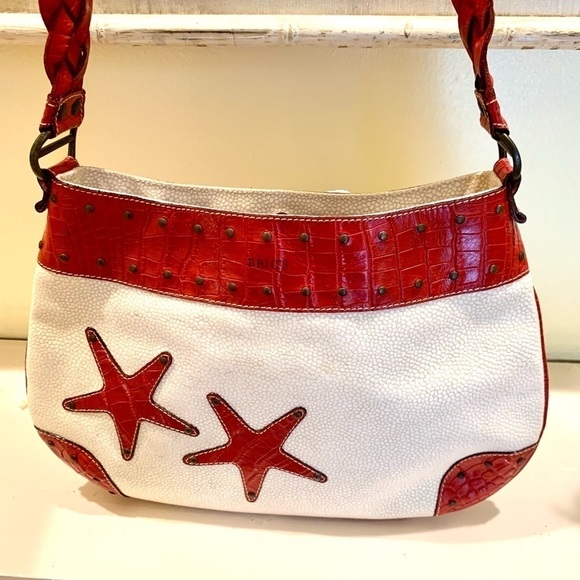 🔥VTG Bric, Gently-Loved Starfish Bag w/ Braided Strap,PRICE IS FIRM - Picture 9 of 10